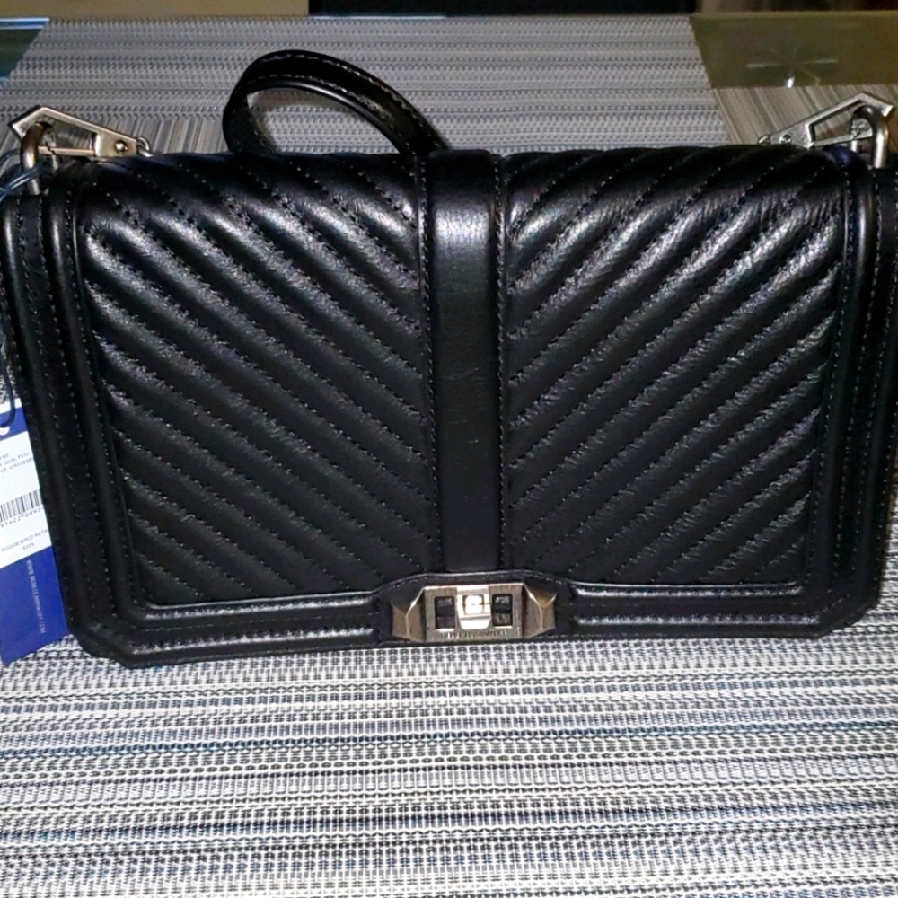 Rebecca Minkoff Chevron slim quilted crossbody bag